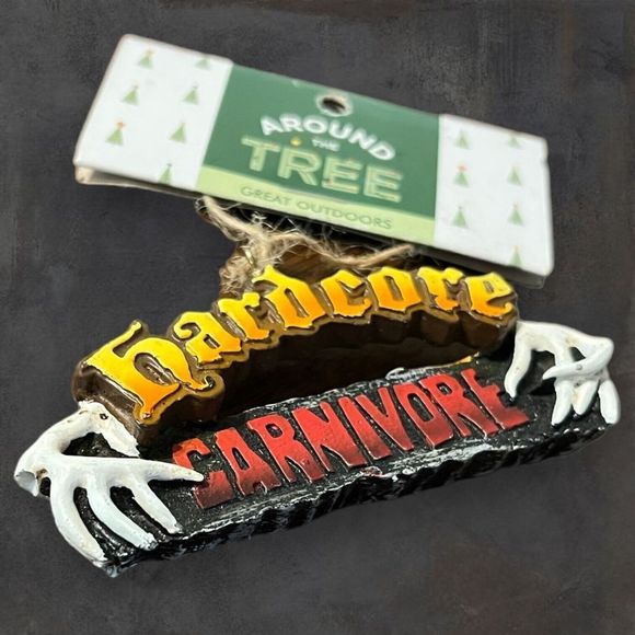 Around The Tree Christmas Tree Hanger Hardcore Carnivore Hunters Deer Decor - Picture 3 of 3